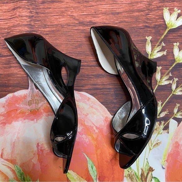 MARC FISHER - black Narnia wedge heels 7.5M - Picture 7 of 10